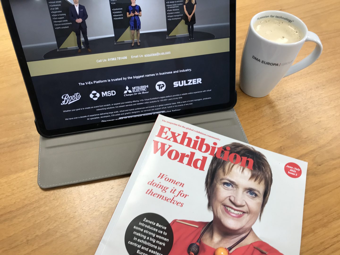 V-Ex_features in Exhibition World magazine