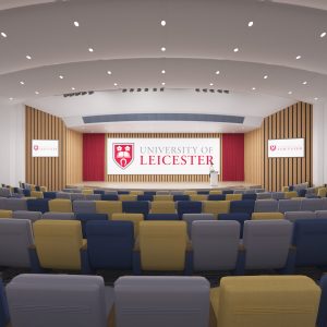 Auditorium at the University of Leicester Virtual Business School